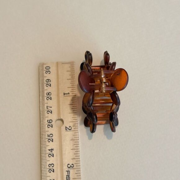 Floral Brown Hair Clip N1411 - Picture 3 of 3